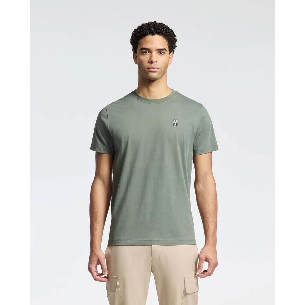 Psycho Bunny Mens Classic Crew Neck Tee Shirt Size 7 XL Agave Green Pima Cotton
